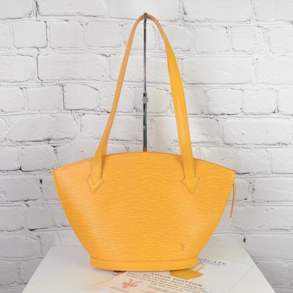 LOUIS VUITTON VTG Saint Jacques PM in Yellow Epi Leather